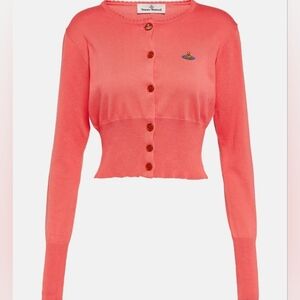 Vivienne Westwood Bea Cardigan Coral Red | Size M